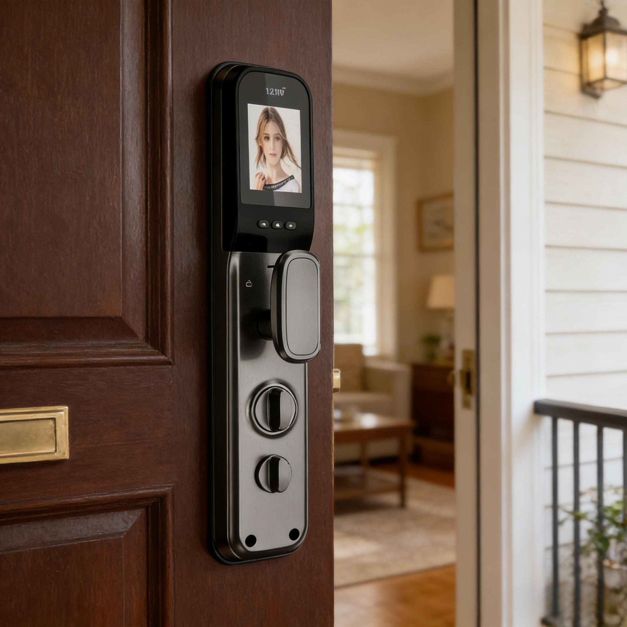 Home Security With Cameras - HX5 Smart Door Lock 3D Face