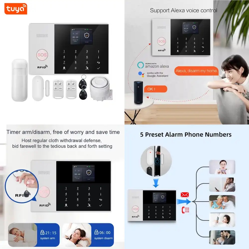 Home Security Zones - Smart Alarm System for WiFi Wired