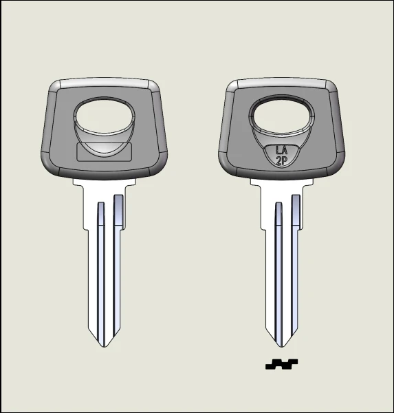Home Security La - 5-100 Pcs Hi-Rel LA-2P Uncut Key