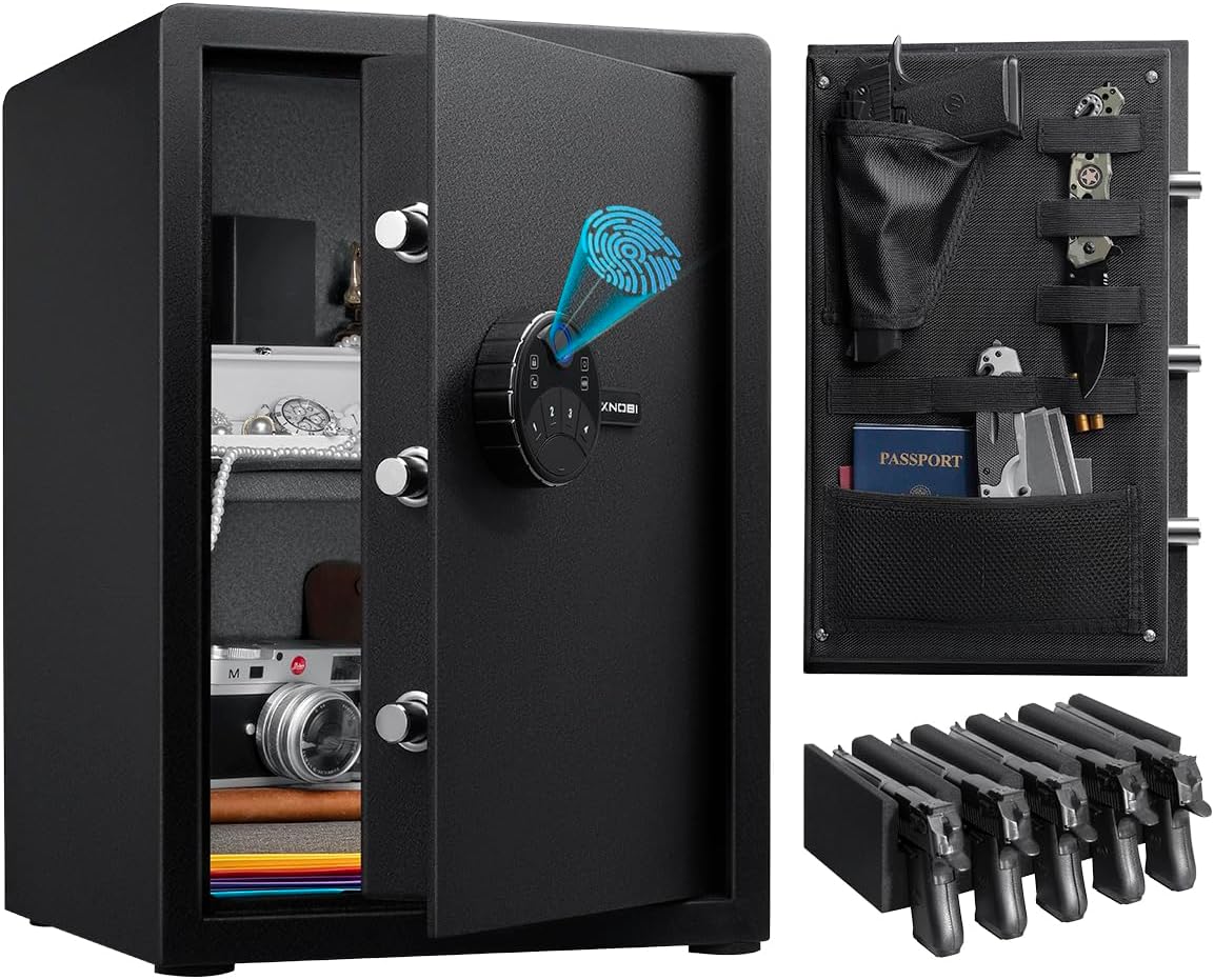 Home Security Gun - Large Biometric Gun Safes,2.04 cubic feet