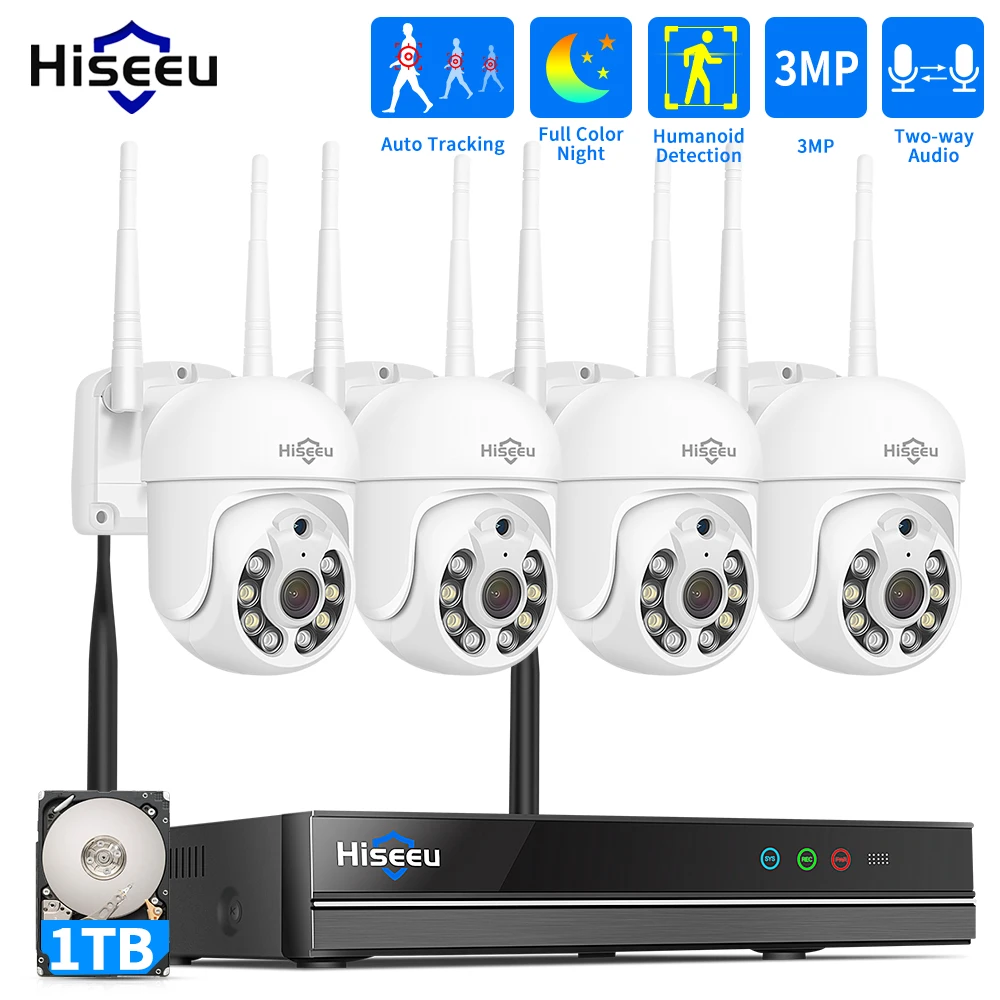 Home Security Premium - Hiseeu 5MP WiFi CCTV Camera Security
