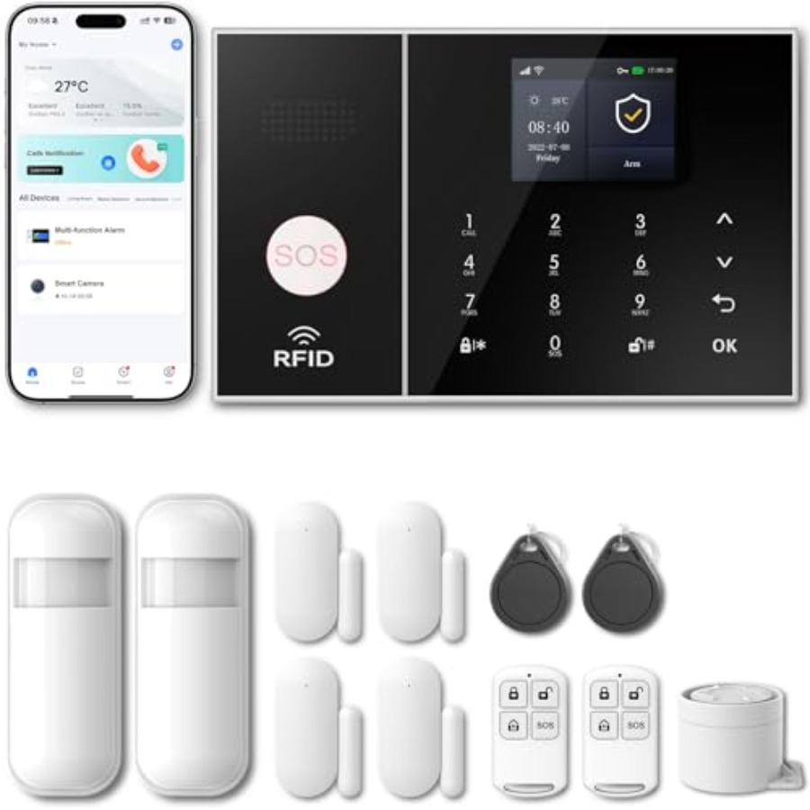 Home Security Zones - Home security alarm system with 99+3