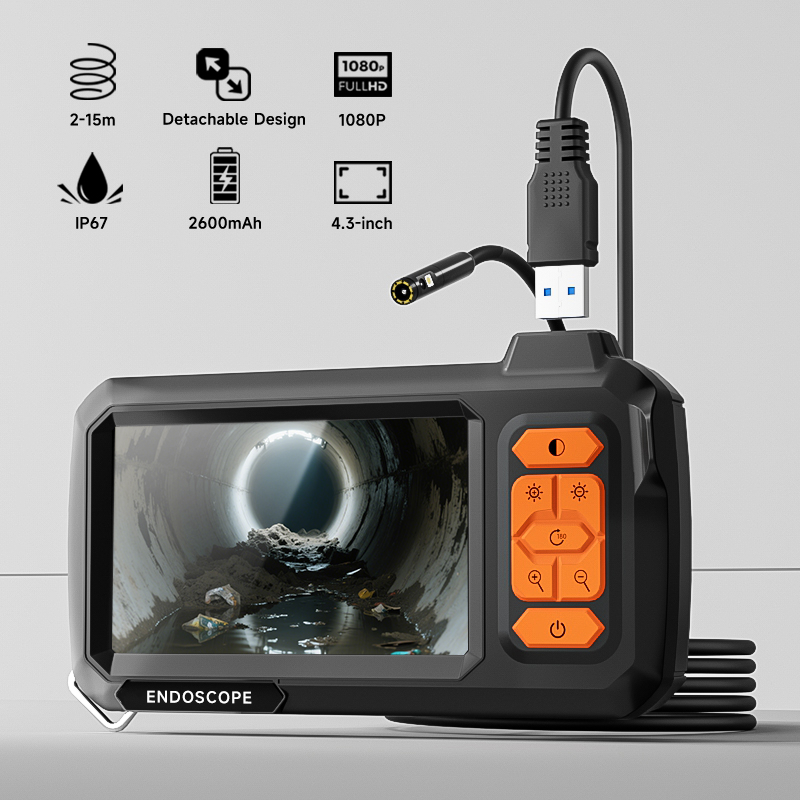 Home Security With Cameras - Endoscope Borescope 4.3