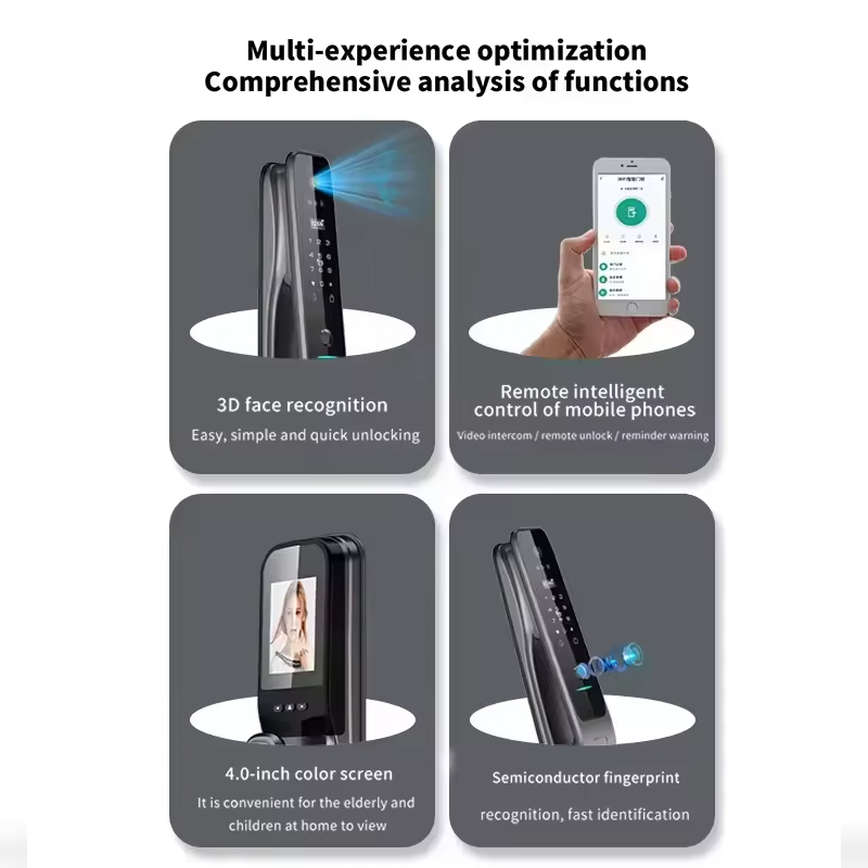 HX5 Smart Door Lock 3D Face Re - Home Security With Cameras avaliação e preço