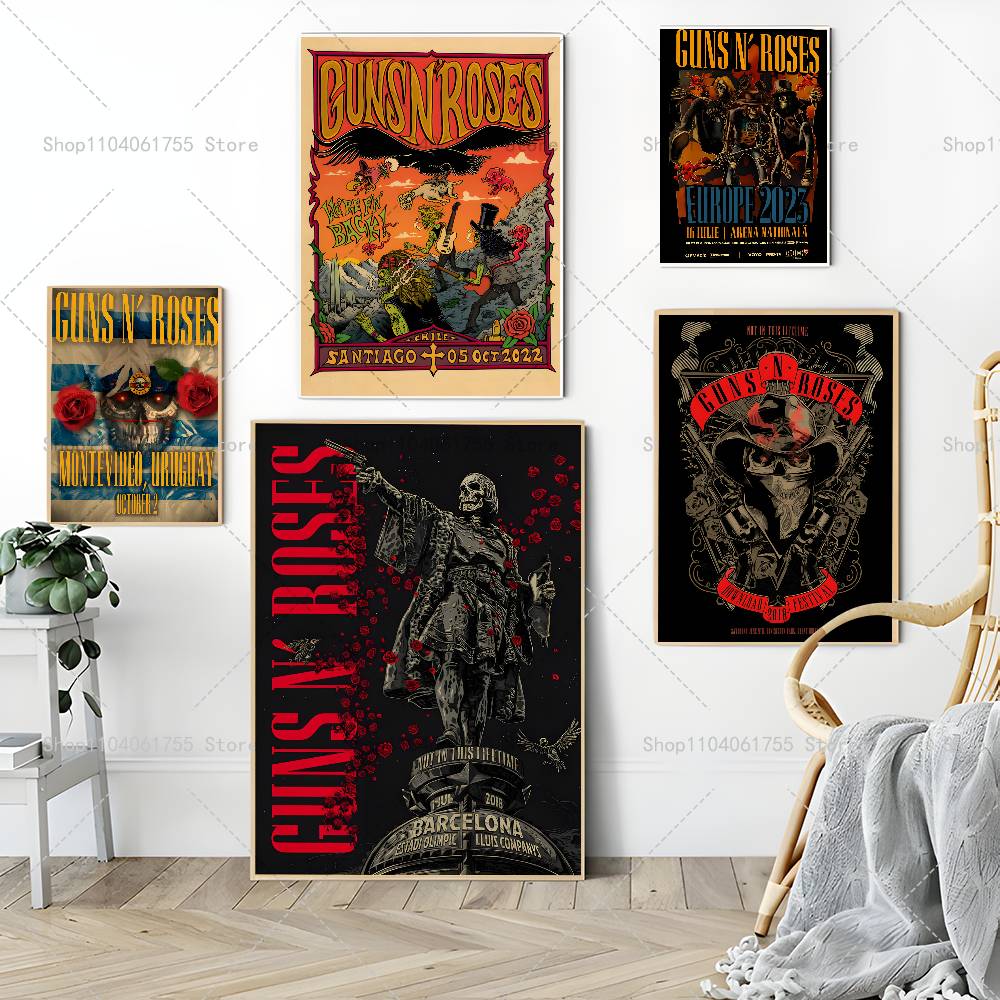 Rock Band G-Guns n R-Roses Pos - Home Security Gun avaliação e preço