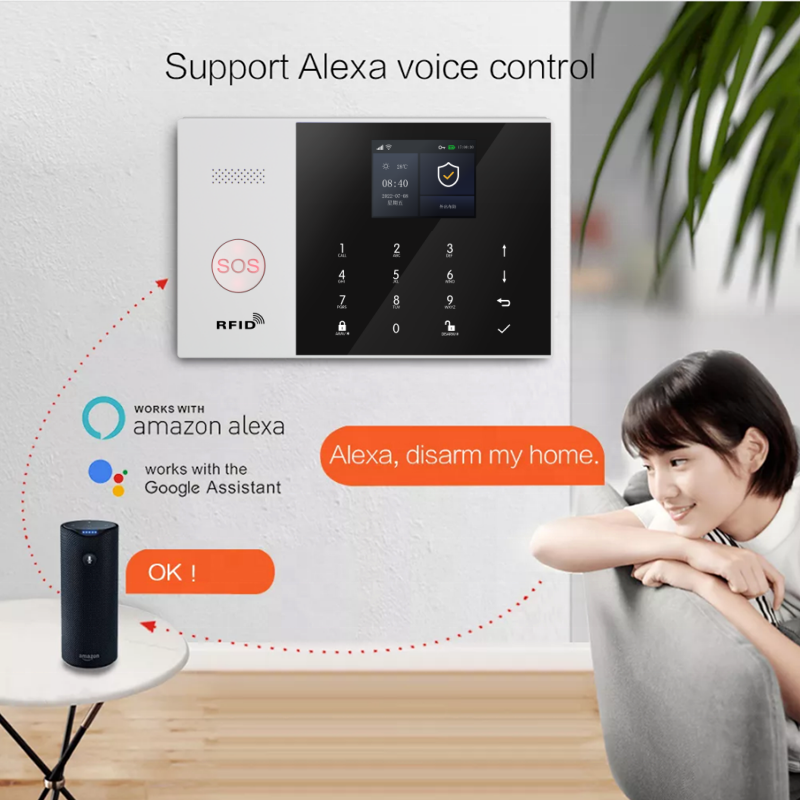 Smart Alarm System for WiFi Wi - Home Security Zones avaliação e preço