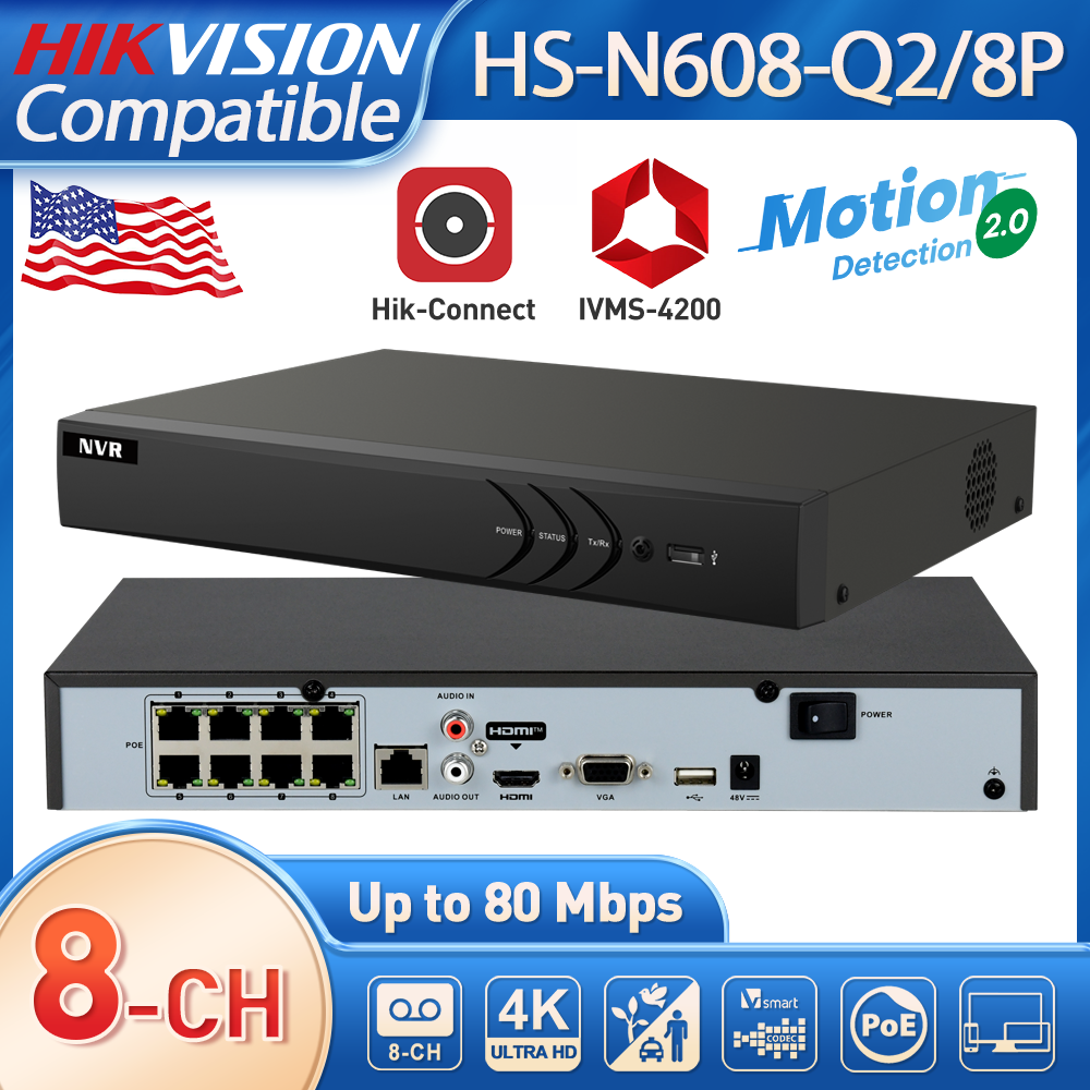 8CH Network Video Recorder for - Home Security Hikvision avaliação e preço
