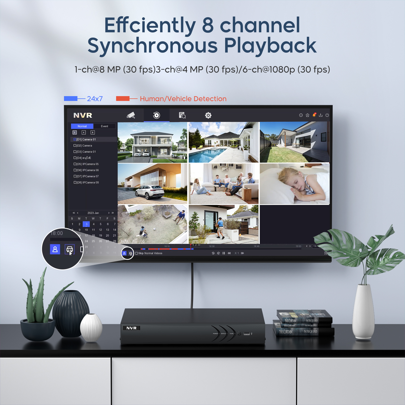 8CH Network Video Recorder for - Home Security Hikvision avaliação e preço