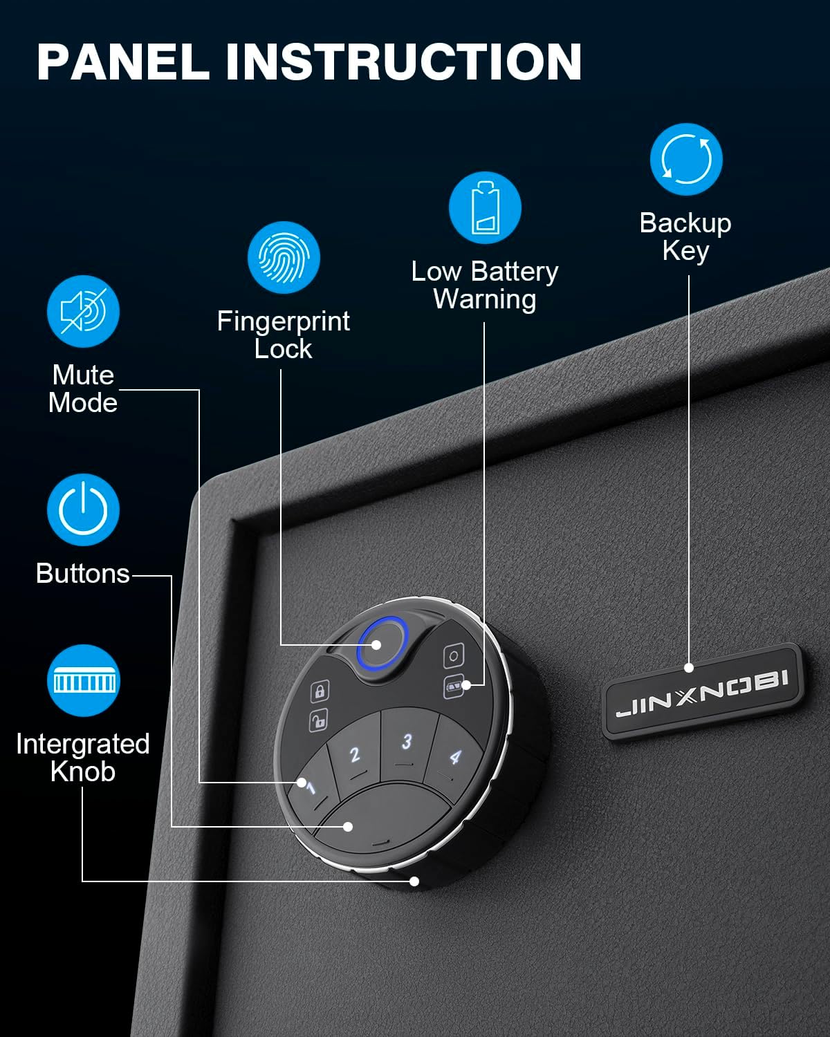 Large Biometric Gun Safes,2.04 - Home Security Gun avaliação e preço