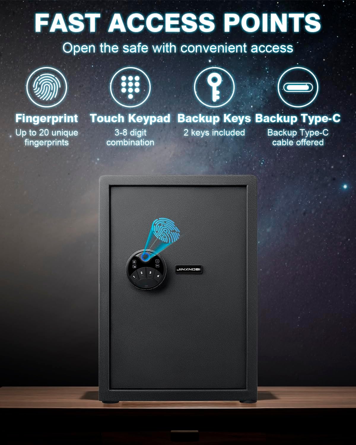 Large Biometric Gun Safes,2.04 - Home Security Gun avaliação e preço
