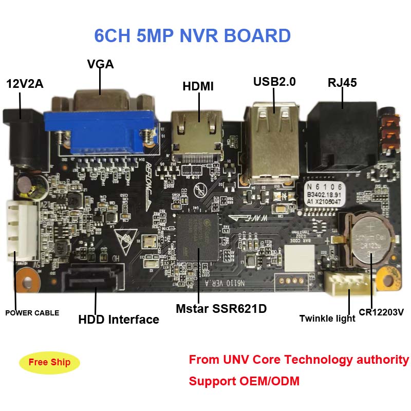 UYC nvr pcb board 8channel/10c - Home Security Hikvision avaliação e preço