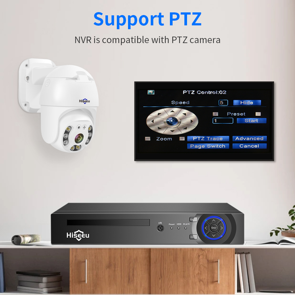 Hiseeu 4CH 10CH 16CH 4K 8MP 5M - Home Security With Cameras avaliação e preço