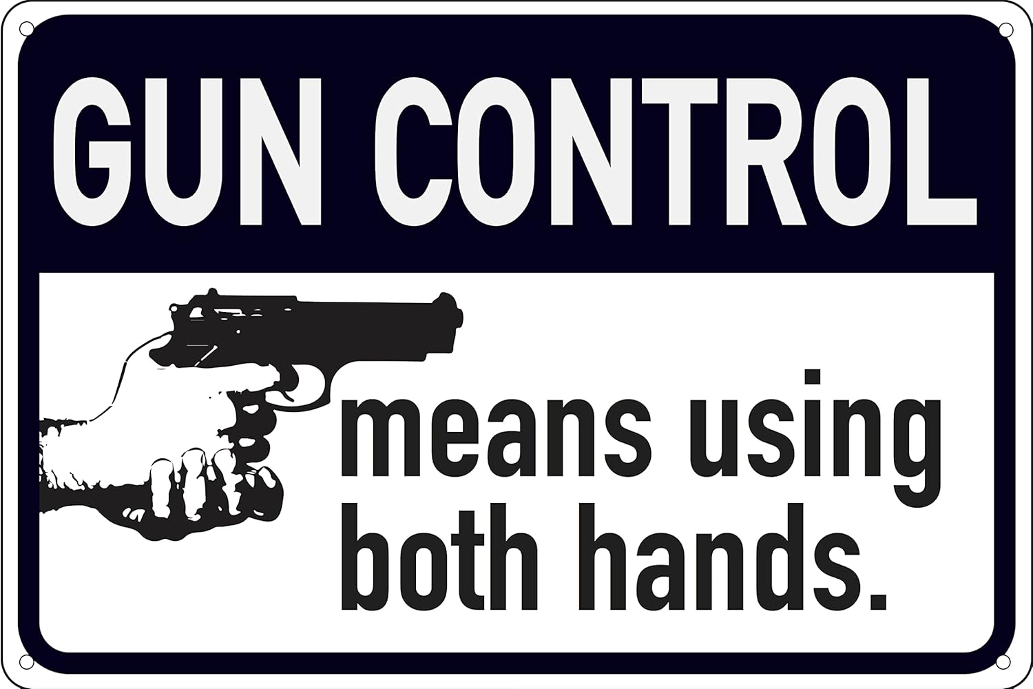 Gun Control Means Using Both H - Home Security Gun avaliação e preço