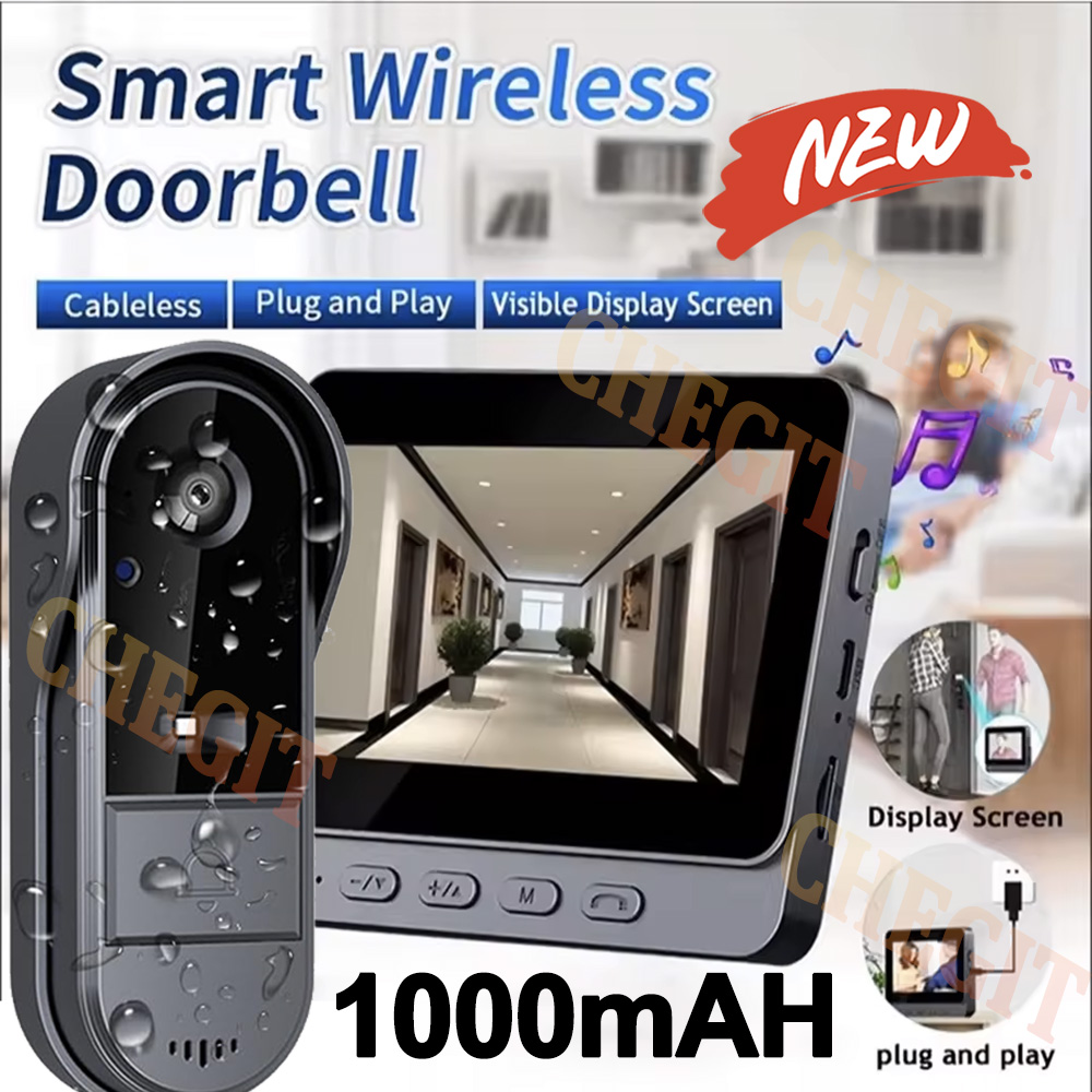 Wireless Wifi Doorbell Camera  - Home Security Premium avaliação e preço