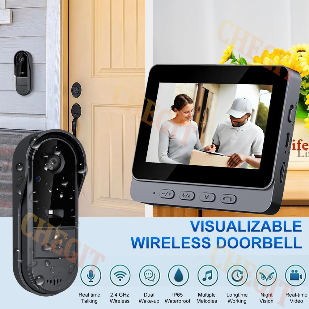 Wireless Wifi Doorbell Camera  - Home Security Premium avaliação e preço