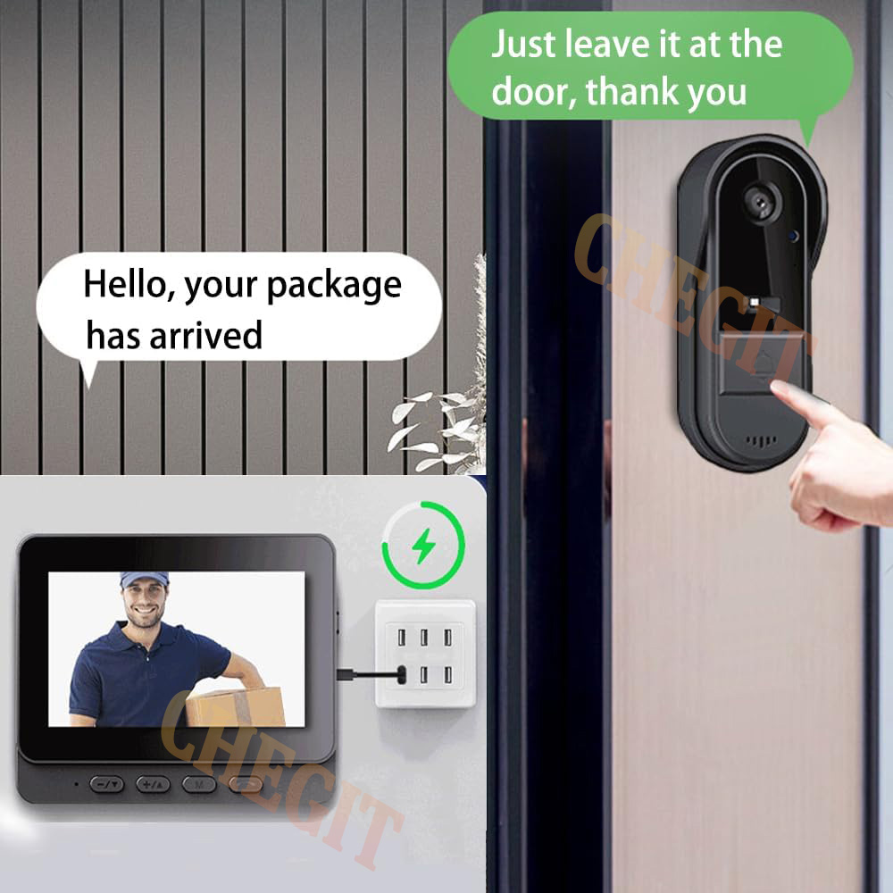 Wireless Wifi Doorbell Camera  - Home Security Premium avaliação e preço