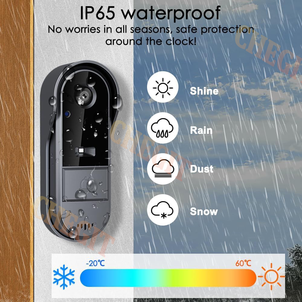 Wireless Wifi Doorbell Camera  - Home Security Premium avaliação e preço
