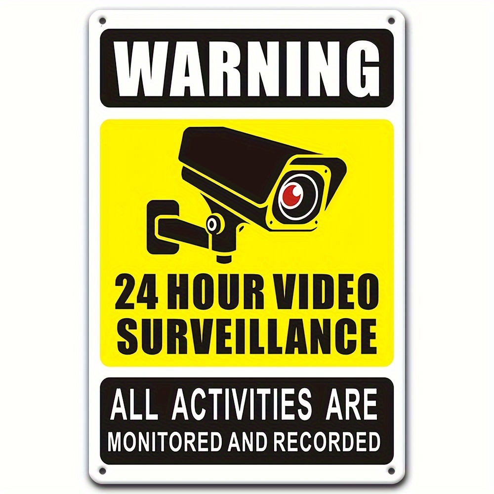 24/7 Video Surveillance Warnin - Home Security With Cameras avaliação e preço