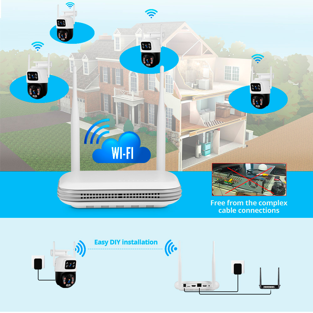 KERUI Waterproof 6MP HD Wirele - Home Security Premium avaliação e preço