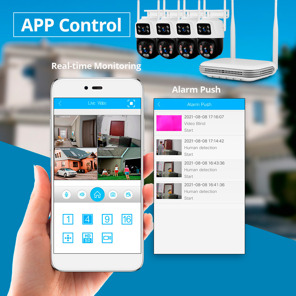 KERUI Waterproof 6MP HD Wirele - Home Security Premium avaliação e preço