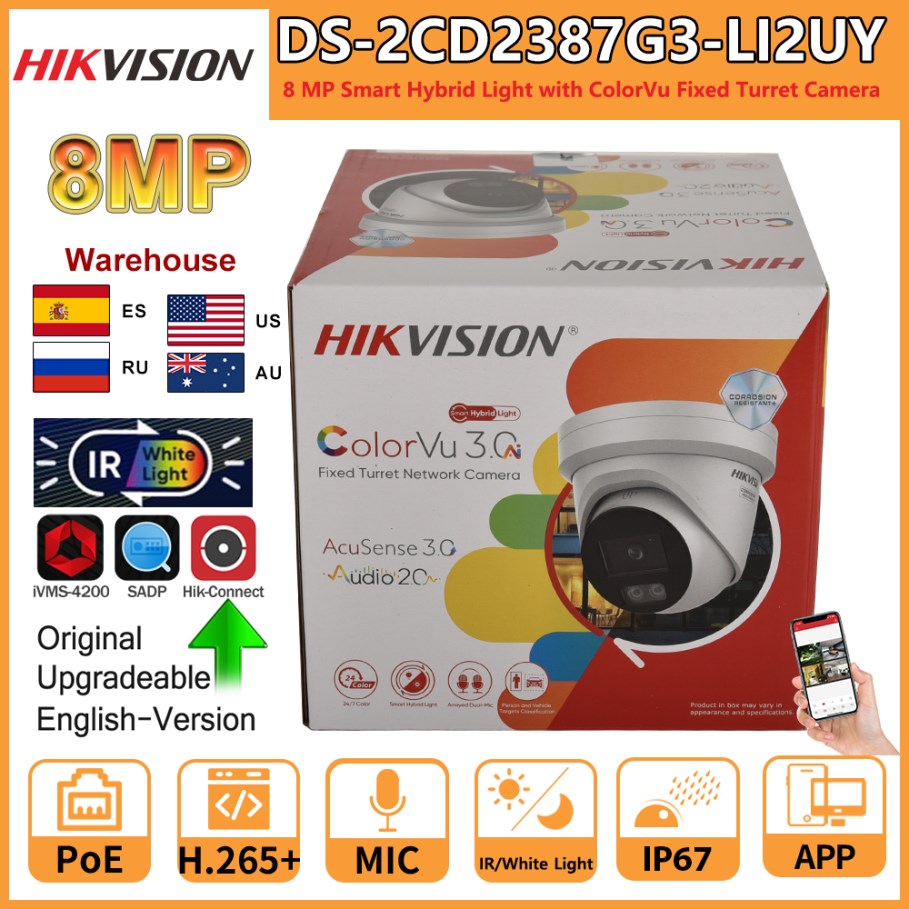 Hikvision 8MP IP Camera DS-2CD - Home Security Hikvision avaliação e preço