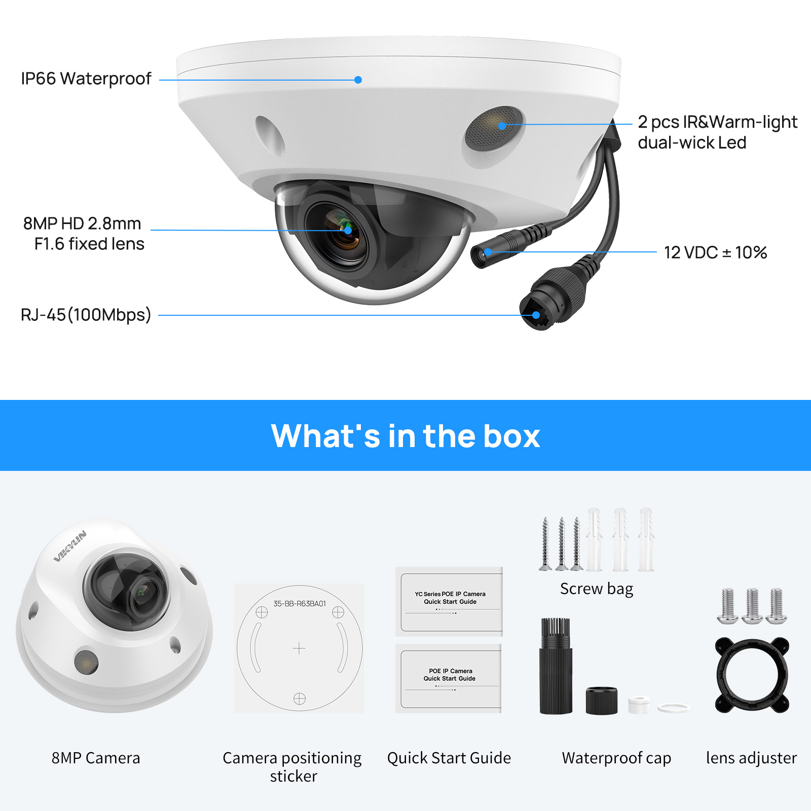 4K 8MP POE IR&Warm Lights fish - Home Security Hikvision avaliação e preço