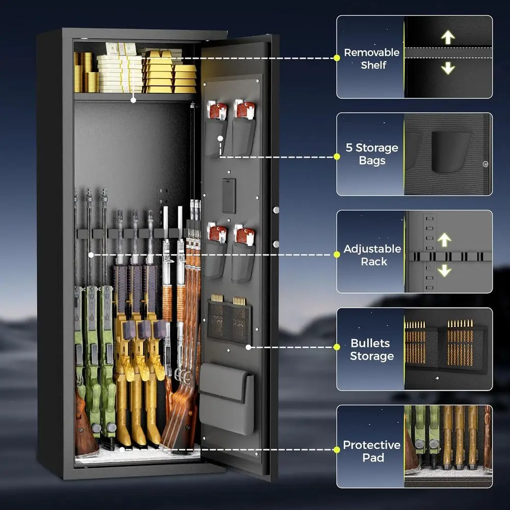 Secure Firearm Safe 10-15 Capa - Home Security Gun avaliação e preço