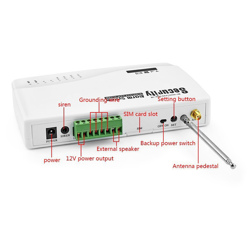 1 Set Home Security GSM SMS Al - Home Security Zones avaliação e preço
