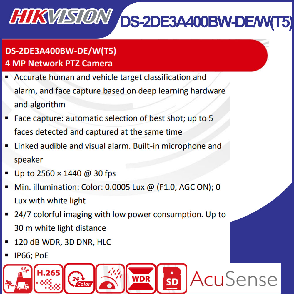 Hikvision DS-2DE3A400BW-DE/W(T - Home Security Hikvision avaliação e preço