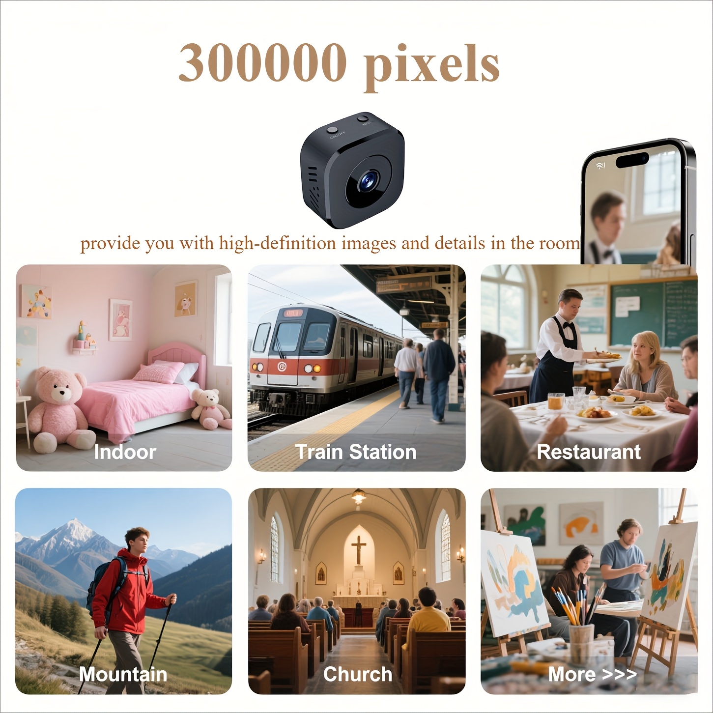 1080P HD Mini WiFi Camera Indo - Home Security With Cameras avaliação e preço