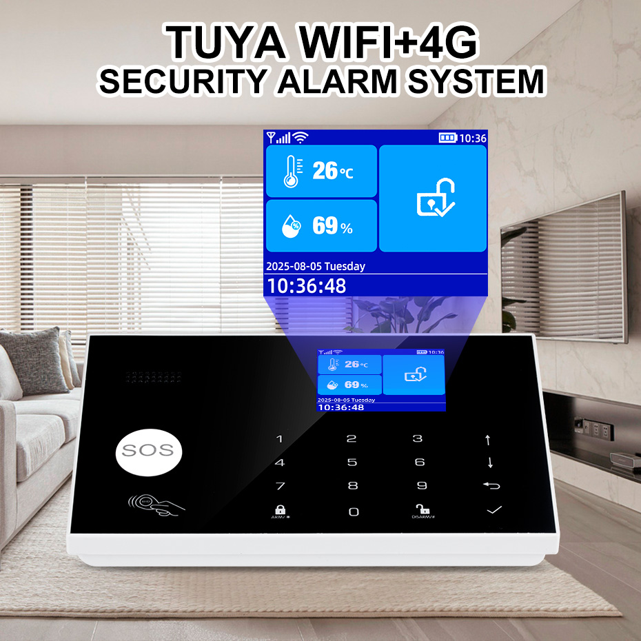 KERUI 4G Alarm System with Wir - Home Security Zones avaliação e preço