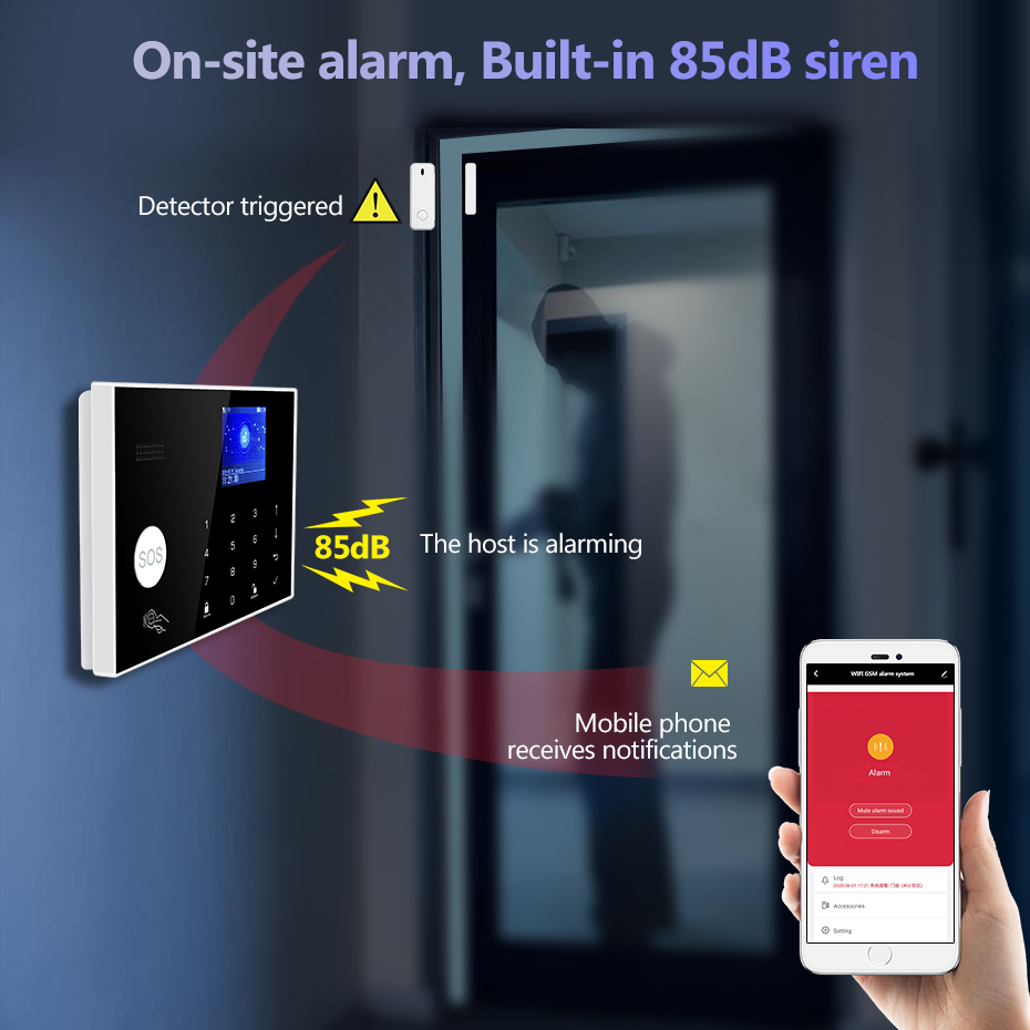 KERUI 4G Alarm System with Wir - Home Security Zones avaliação e preço