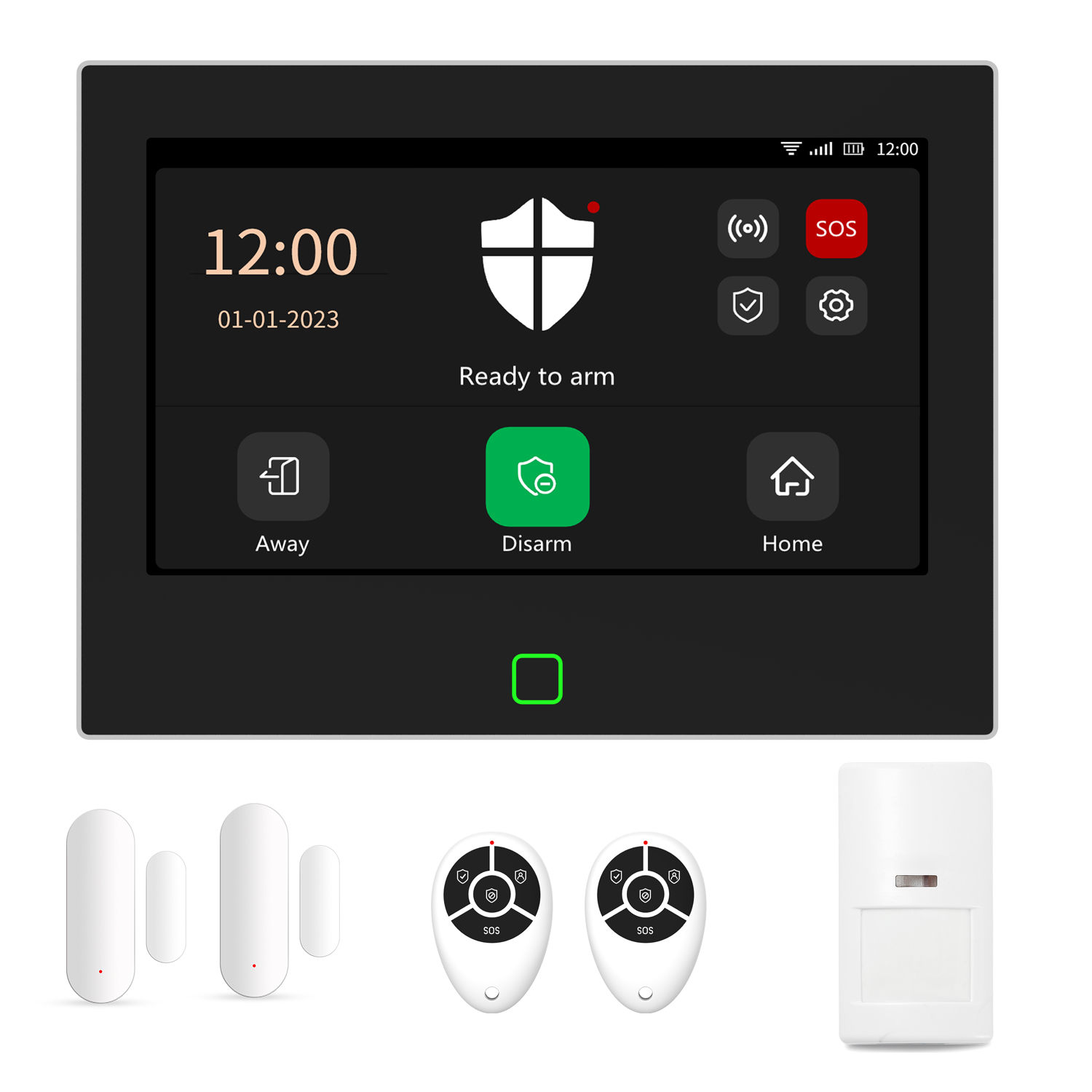 7 Inch Display Screen Full Tou - Home Security Zones avaliação e preço