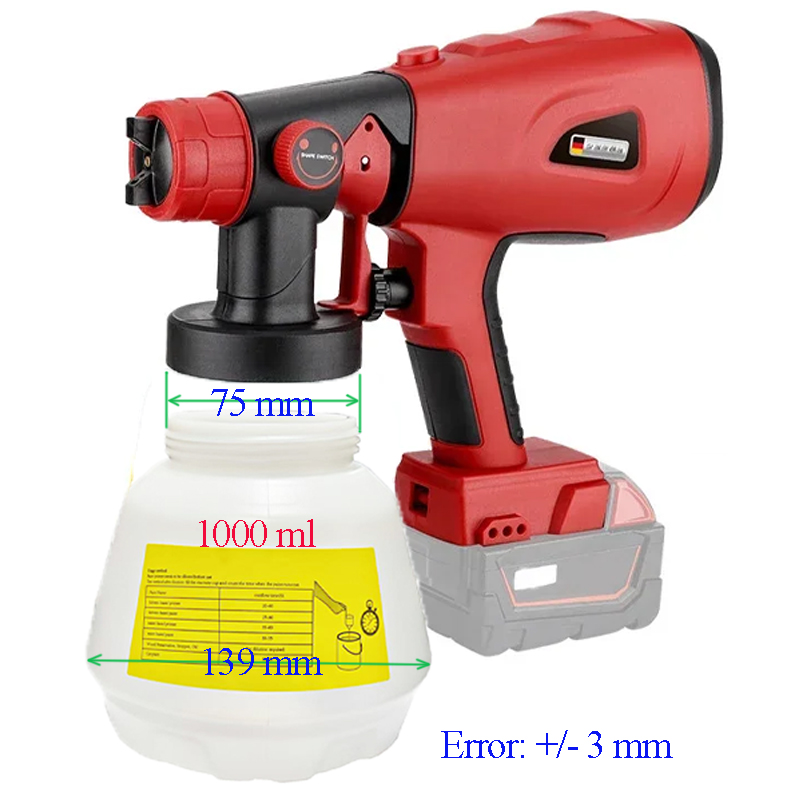 1000ml Electric Wireless Spray - Home Security Gun avaliação e preço