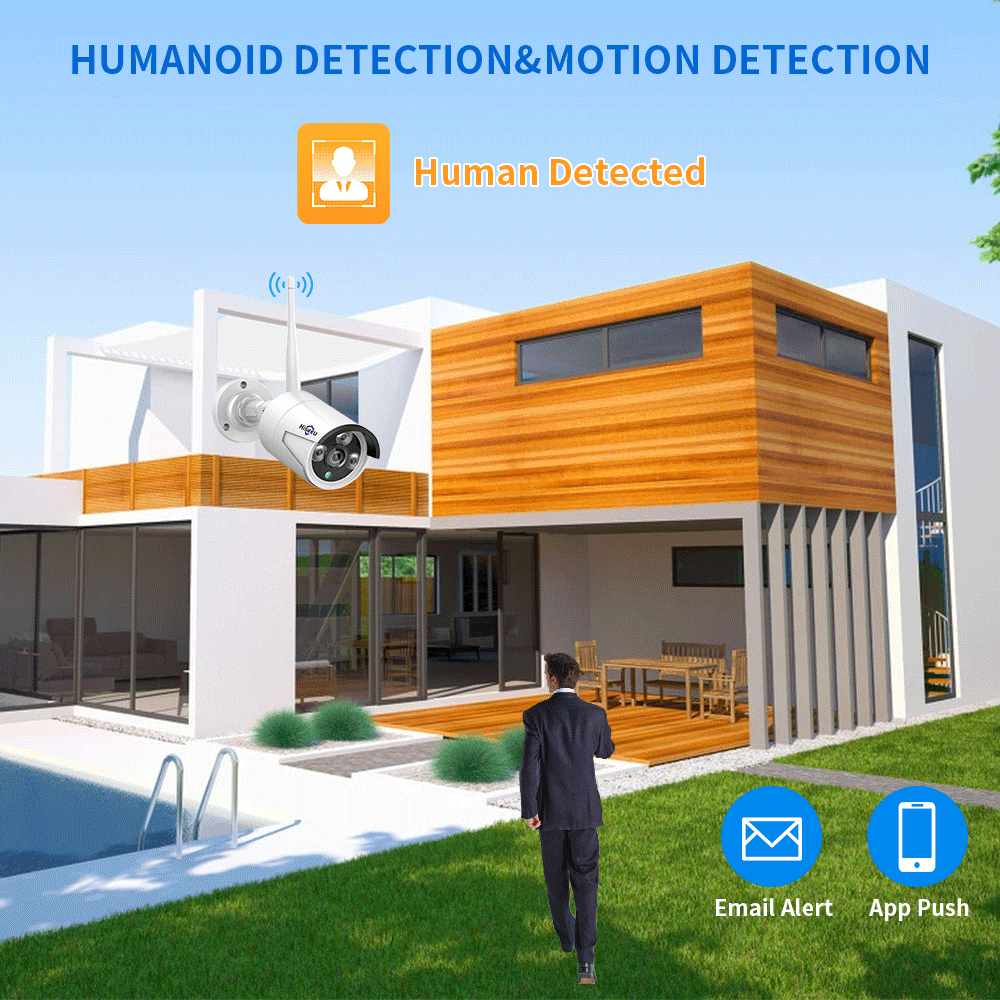 Hiseeu 3/5/8MP WiFi CCTV Camer - Home Security Premium avaliação e preço