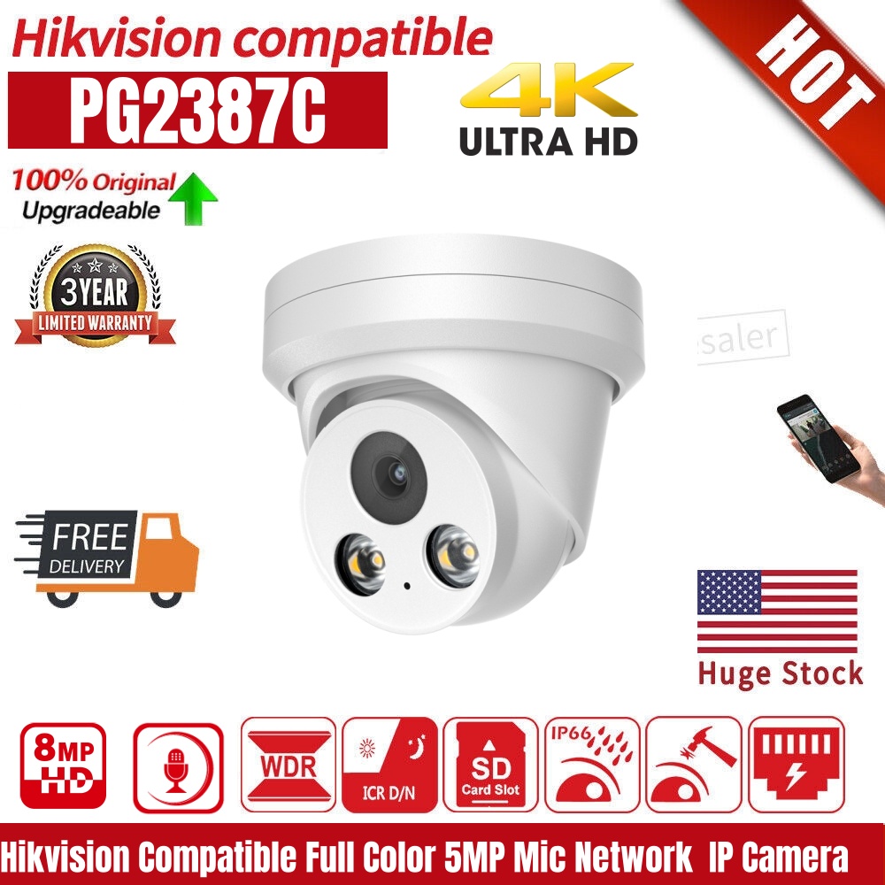 Hikvision Compatible 8MP 4K IP - Home Security Hikvision avaliação e preço
