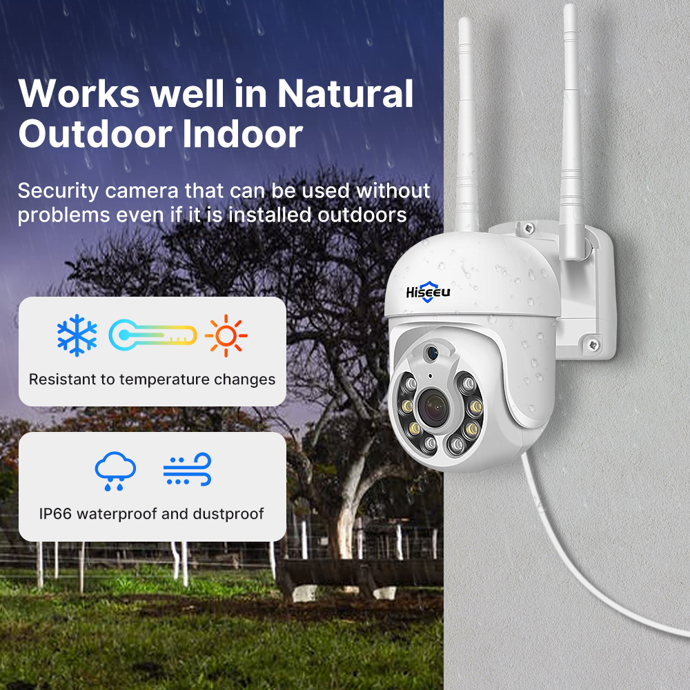 Hiseeu 5MP WiFi CCTV Camera Se - Home Security Premium avaliação e preço