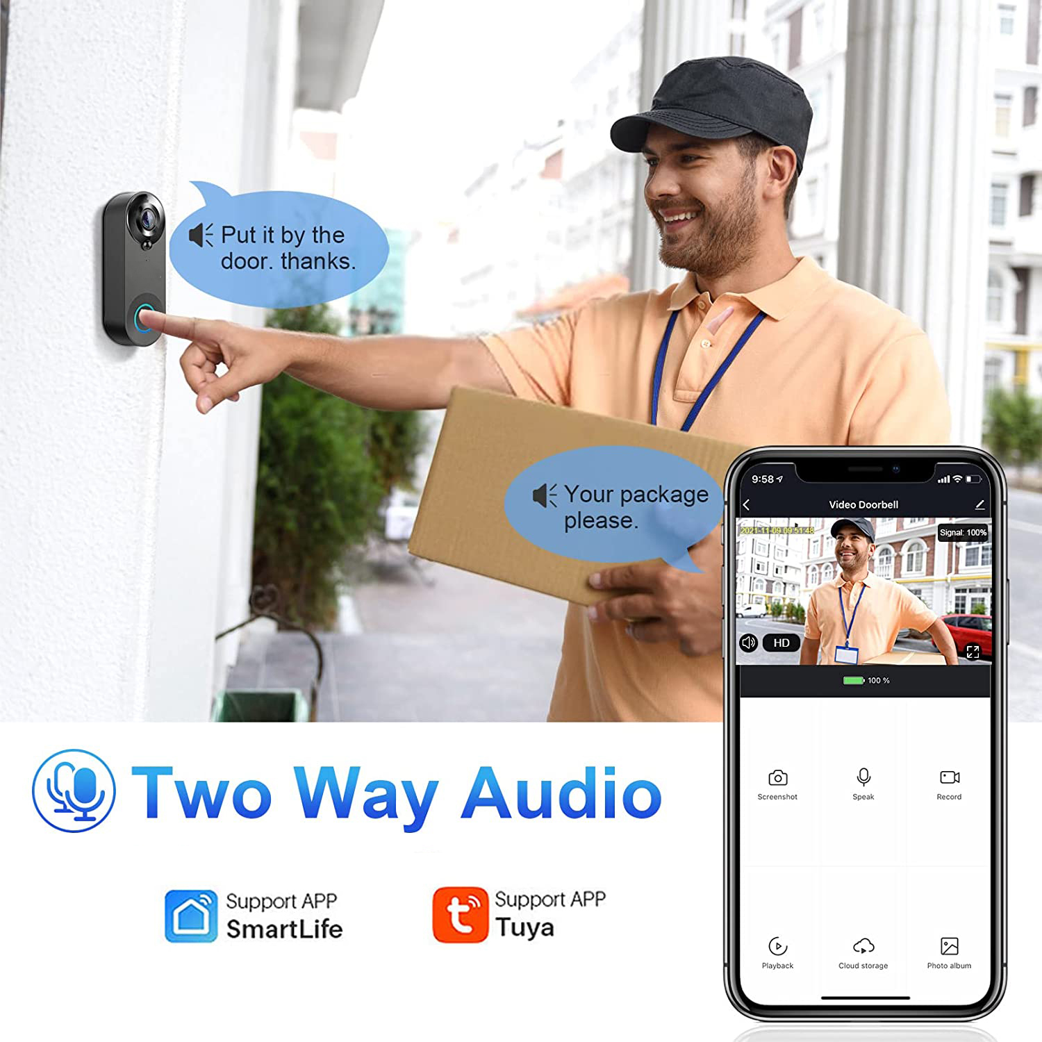 5G 2.4G WiFi Video Doorbell 10 - Home Security Premium avaliação e preço