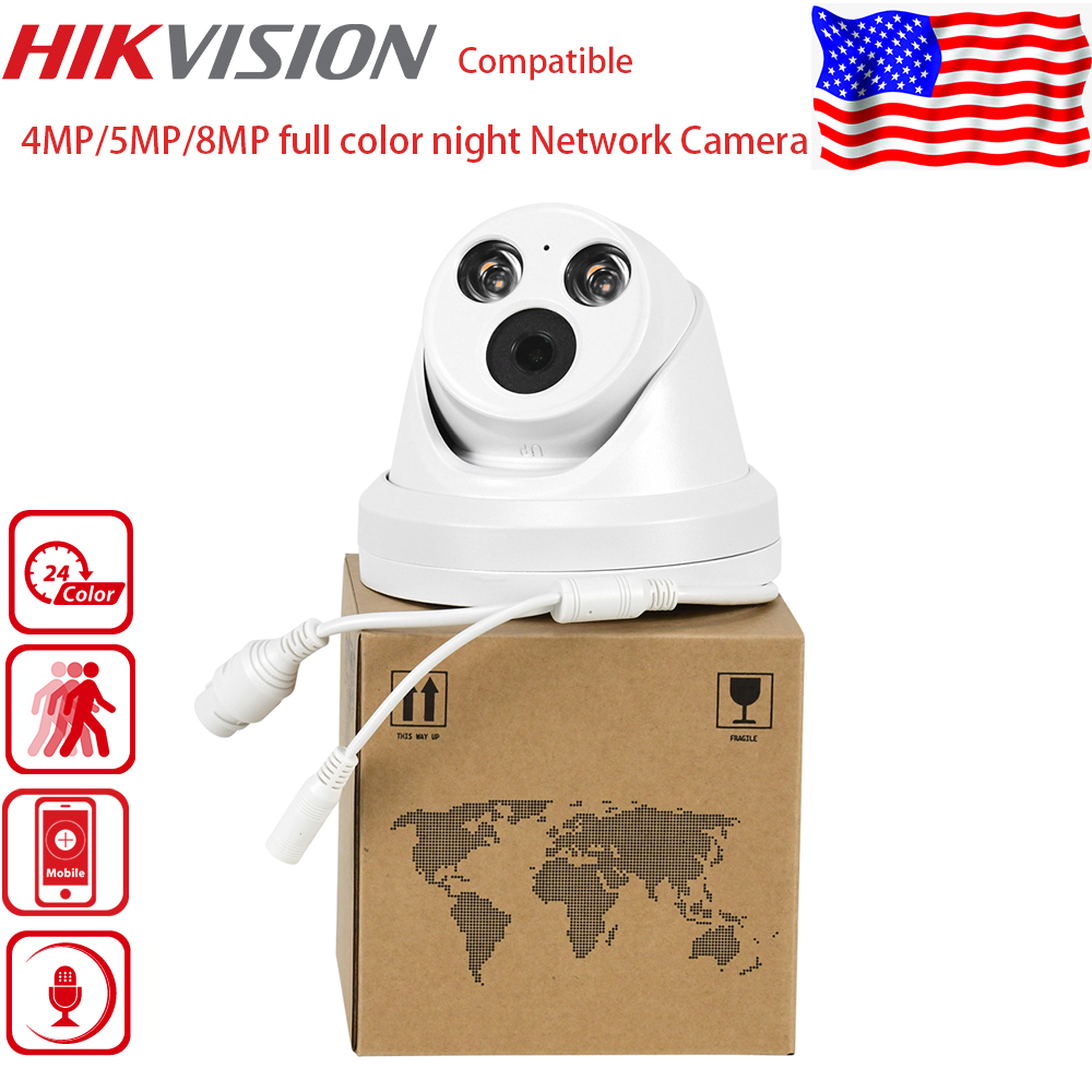 Full Color IP Camera 4MP 5MP 8 - Home Security Hikvision avaliação e preço